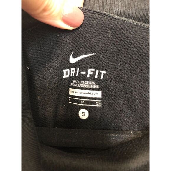NIKE Sweatshirt Women's Size Small Black Dri-Fit Turtleneck Athletic Running - Picture 7 of 11